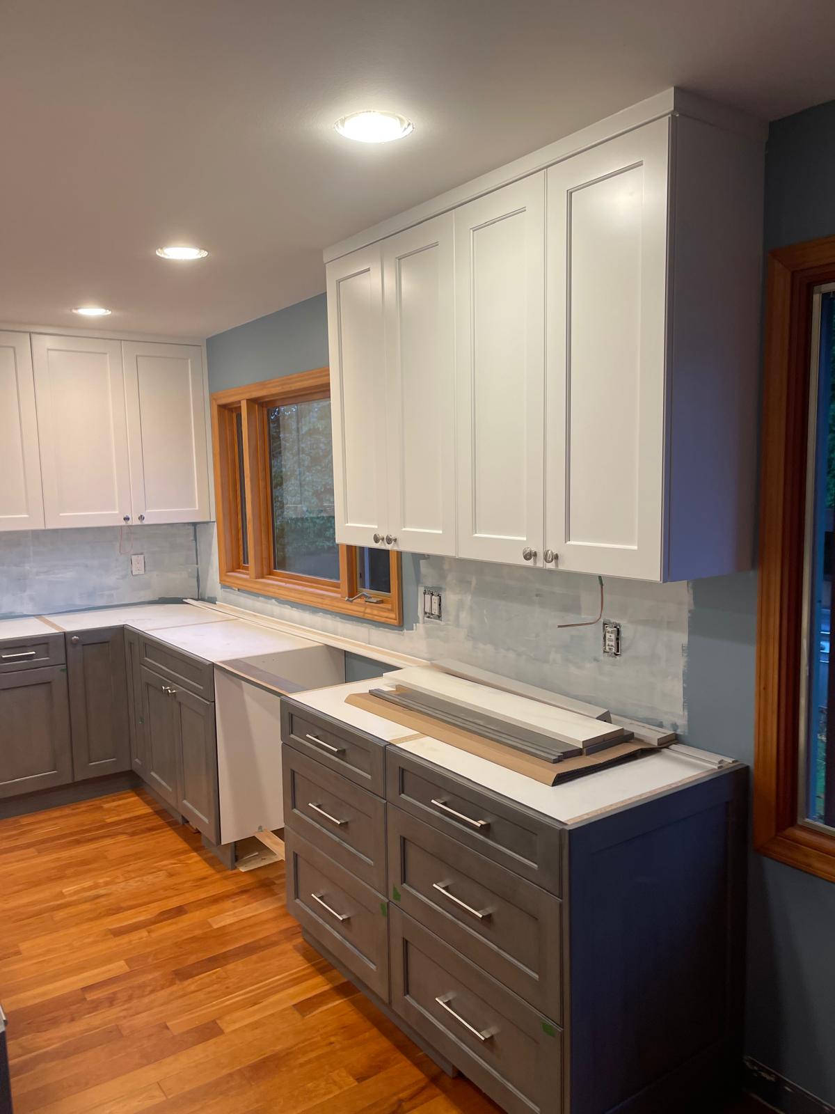 Cabinet installation detail